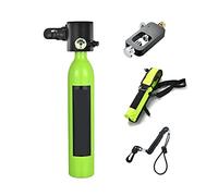 SEVEQIS Bouteille de plongée, Bouteille De Gaz De Rechange d'urgence sous-Marine Portable Équipée d'un Ensemble Complet De Réservoir D'oxygène for Appareil Respiratoire De Plongée(Green Package B)