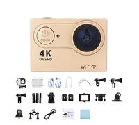 SEVEQIS Caméra d'action, Mini caméra d'action écran 2.0 Pouces 30FPS/170D de Casque étanche télécontrôle sous-Marine Ultra HD 4K(32G Card,3)