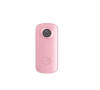 SEVEQIS Caméra d'action, Mini Caméra Pouce 1080P30FPS / 4K30FPS H.265 12MP 2.4G 30M Boîtier Étanche Action Sport DV Caméscope(C100 Add 32GB,Pink)