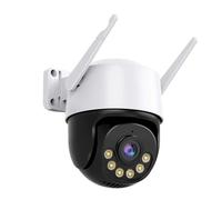 SEVEQIS Caméra de sécurité, 4K 8MP caméra IP 5MP dôme de Vitesse Suivi Automatique PTZ Maison Intelligente extérieure sans Fil Moniteur Surveillance(4MP Add 128G Card)
