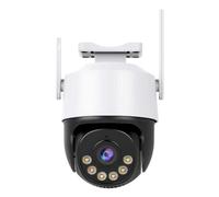 SEVEQIS Caméra de sécurité, 8MP 4K IP Camera 5MP Speed Dome Auto Tracking PTZ Smart Home Outdoor Wireless Surveillance Monitor(8MP Add 128G Card)