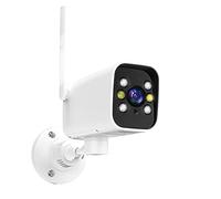 SEVEQIS Caméra de sécurité, Caméra de sécurité extérieure 1080p, contrôle PTZ Bullet Cam AI Détection Mouvement Surveillance sans Fil Vision Nocturne Couleur(1pcs Cam No SD Card)