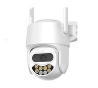 SEVEQIS Caméra de sécurité, Caméra PTZ 4MP 2K HD, Dispositif de sécurité extérieur IP, détection Humaine AI, Audio bidirectionnel, vidéosurveillance P2P(4MP Add 128GCard)