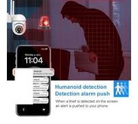 SEVEQIS Caméra de sécurité IP, Caméra intérieure WiFi 5MP, Vision Nocturne Polychrome, rotative à 360 degrés, Alarme vocale, Suivi des mouvements AI, caméra IP(Cam with 32G Card)