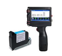 SEVEQIS Imprimante à Jet d'encre Portable, Écran Tactile 12.7mm Thermique T imprimante Code à Barres QR Code Logo numéro de Lot Jet d'encre Portable Intelligente(Printer with Ink)