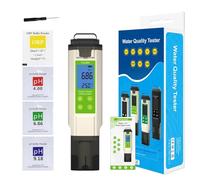 SEVEQIS Testeur d'eau, Testeur numérique 7 en 1 de pH, salinité, température, d'ORP, TDS, d'EC, qualité l'eau, résolution 0,01, for Aquarium, Piscine d'eau salée, hydroponie