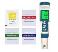 SEVEQIS Testeur d'eau, Testeur numérique de pH/ORP/Température/H2 avec ATC (résolution 0,01) et testeur d'hydrogène Haute précision for Eau Potable Piscine