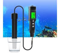 SEVEQIS Testeur ph Sol, Oxymètre de Chlore dissous for Aquarium, testeur d'oxygène dissous, détecteur de qualité de l'eau d'aquaculture d'eau Douce et d'eau de mer