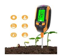 SEVEQIS Testeur ph Sol, Testeur de pH du Sol 6 en 1, détecteur d'humidité, de salinité et d'éclairage for Le Sol, for Ferme et Jardin