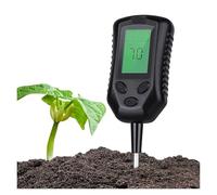 SEVEQIS Testeur ph Sol, Testeur de Sol 4 en 1, pH/humidité/lumière du Soleil/température, humidimètre, Moniteur d'acidité, capteur d'humidité
