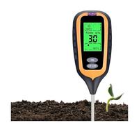 SEVEQIS Testeur ph Sol, Testeur de Sol 6 en 1, pH-mètre, humidité, fertilité, lumière, humidité, température, détecteur for Jardin