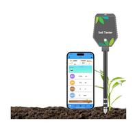 SEVEQIS Testeur ph Sol, Testeur de Sol Intelligent, Bluetooth, Application, enregistreur de données, humidité du Sol, pH, for la Plantation de Jardin
