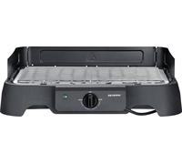 Severin Barbecue électrique de table PG 8593 – 2000 W – Grille inox, pare-vent amovible – Noir
