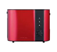 GRILLE PAIN SEVERIN AT2217 , noir/inox laqué rouge, 800 W, double fente