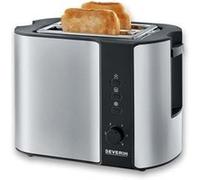 SEVERIN AT 2589 - Grille-pain - 2 tranche - 2 Emplacements - noir/inox brossé Noir/inox brossé G