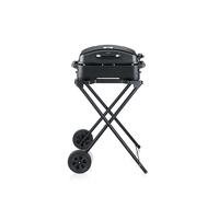 SEVERIN Barbecue Électrique sur pieds avec Couvercle, Revêtement Céramique, Thermomètre Intégré, pour balcon, terrasse - PG 8597