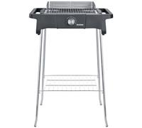 SEVERIN Barbecue sur Pieds "STYLE Evo S", 2 500 W, 0°C à 350°C en 10 min., bac à eau réducteur de fumée et d'odeurs, Noir, PG 8124