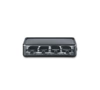 SEVERIN Appareil à raclette pour 8 personnes, Plaque de cuisson avec surface de cuisson rainurée 48 x 24 cm antiadhésive, Gril raclette 1 300 W, Noir, RG 2365