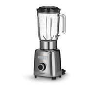 SEVERIN Blender avec Récipient en Verre, 1,5 L, env. 1.000 W, SM 3710, Inox/Noir