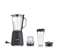 Severin Blender Pro smoothies SM3724 600 W 1,5 L avec moulin Noir