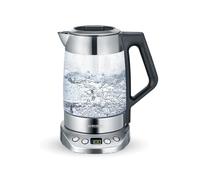 SEVERIN Bouilloire Eau et Thé, 1,7L, 3 000W, Filtre à thé, Température et Temps D'infusion Personnalisables, Verre/Inox, WK 3479