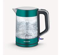 SEVERIN Bouilloire en verre 1,7 L - Vert Limited Edition WK 9268 env. 2200 WK 9268 en acier inoxydable, vert brossé noir mat argenté