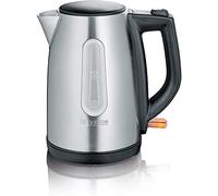 Bouilloire compacte inox SEVERIN WK3469 - 1 L, ébullition rapide, sans Bisphénol A, arrêt auto, socle 360°