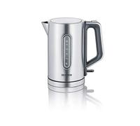 SEVERIN Bouilloire Performante 100% Sans BPA 1,7L, 2 400W, Niveau D'eau Visible, Rétro-éclairage bleuté, Socle 360°, Inox, WK 3416