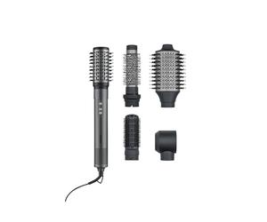 SEVERIN Brosse soufflante Multi Style 5 en 1, Brosse électrique avec 5 accessoires inclus, Sèche-cheveux, 2 brosses rondes, brosse ovale et plate, Technologie ionique, 1 500 W, Noir, WL 0684