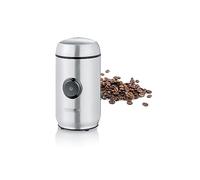 SEVERIN Broyeur à café et à épices 150 W, Moulin à café, noix, épices avec réglage du degré de mouture, Broyeur électrique avec lame en inox d’une contenance de 50 g, inox, KM 3879