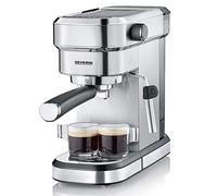 SEVERIN Cafetière Expresso avec Système Thermo-Block, 1 350W, 1,1L, 15 Bars, Température réglable, Inox Brossé-Noir, KA 5994
