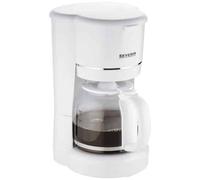 SEVERIN Cafetière Filtre, 900W, 1,4L, Jusqu'à 10 tasses, Système anti-goutte, Filtre permanent amovible, Plaque chauffante, Blanc, KA4323