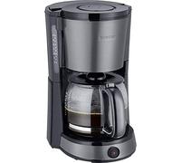 SEVERIN Cafetière Filtre "Select", 1 000W, 1,4L, Jusqu'à 10 tasses, Fonction arôme, Système anti-goutte, Inox/Gris, KA 9543