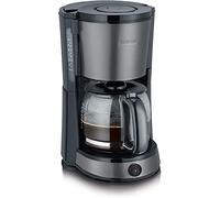 SEVERIN Cafetière Filtre "Select", 1 000W, 1,4L, Jusqu'à 10 tasses, Fonction arôme, Système anti-goutte, Inox/Gris, KA 9543