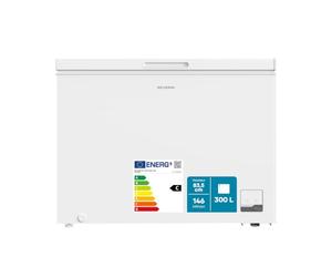 Severin Congélateur coffre, 300 L, -24 °C, technologie Inverter, 39 dB | Mode réfrégirateur ou congélateur silencieux, 40 kg, 105,5 x 61,0 x 83,5 cm, blanc, 8850