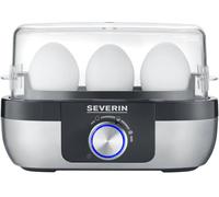 Severin EK 3163 Cuiseur à oeufs sans BPA, avec verre doseur, avec pique-œuf acier inoxydable, noir