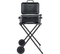 Severin Barbecue électrique sur pieds PG 8597 – Couvercle, revêtement céramique, thermomètre intégré