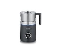 SEVERIN Émulsionneur de lait Spuma 700, Mousseur de lait à induction 500 W, Mousseur à lait électrique, Chocolatière 700 ml, température réglable, inox/noir, SM 3586