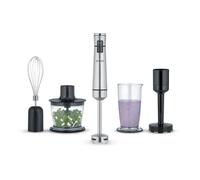 Severin Mixeur plongeant sans fil Set Premium SM 3775 100 W Inox brossé – Noir