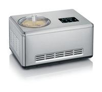 Severin Sorbetière 2-en-1 EZ 7406, 180 W, inox, 2 récipients, livre de recettes, argent