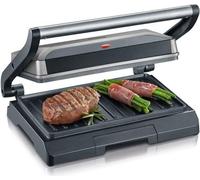 SEVERIN - Grill Electrique KG2394 - Surface cuisson 23x14,5cm - Plaques anti-adhésives - 800W