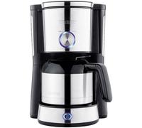 SEVERIN KA4845 Cafetière filtre -TypeSwitch- isotherme, Sélecteur d'arôme, 8 tasses, Capacité : 1 L, Puissance: 1 000 W, Inox/Noir