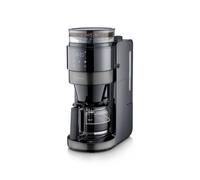 SEVERIN Machine à café filtre avec broyeur intégré - S-Taste AromaOne- 1,25L jusqu'à 10 tasses - Affichage LED tactile - Stop goutte & arrêt automatique - Inox foncé, KA 4830