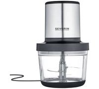 Severin KM 3867 Hachoir 400 W noir (mat), acier inoxydable (brossé), verre