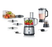 SEVERIN KM 3892 - Robot multi-fonctions - 1200 Watt - noir/inox brossé