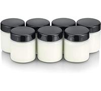 Yaourtiere Severin Pots de yaourt en verre x7 jg 3514 couvercle noir 150 ml severin