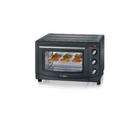 Severin Mini-Four 20 L, Inclus : Grille et Lèche frites, Minuteur 60 min, 1 500 W, Noir, TO 2067 - TO 2067