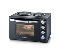 Severin TO2074 Four à pain et à toast noir / inox brossé, Minifours, Noir