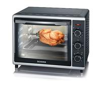 Severin Mini four à chaleur tournante TO2056 – 30 L, 1,6 kW – Noir et argent