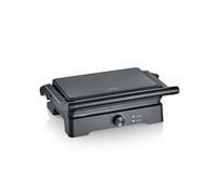 SEVERIN MultiGrill XL KG 2391 - Revêtement en céramique de qualité supérieure - Grande surface de cuisson - Plaques de cuisson sans PFAS - Pour griller à faible teneur en graisse, hamburgers, panini